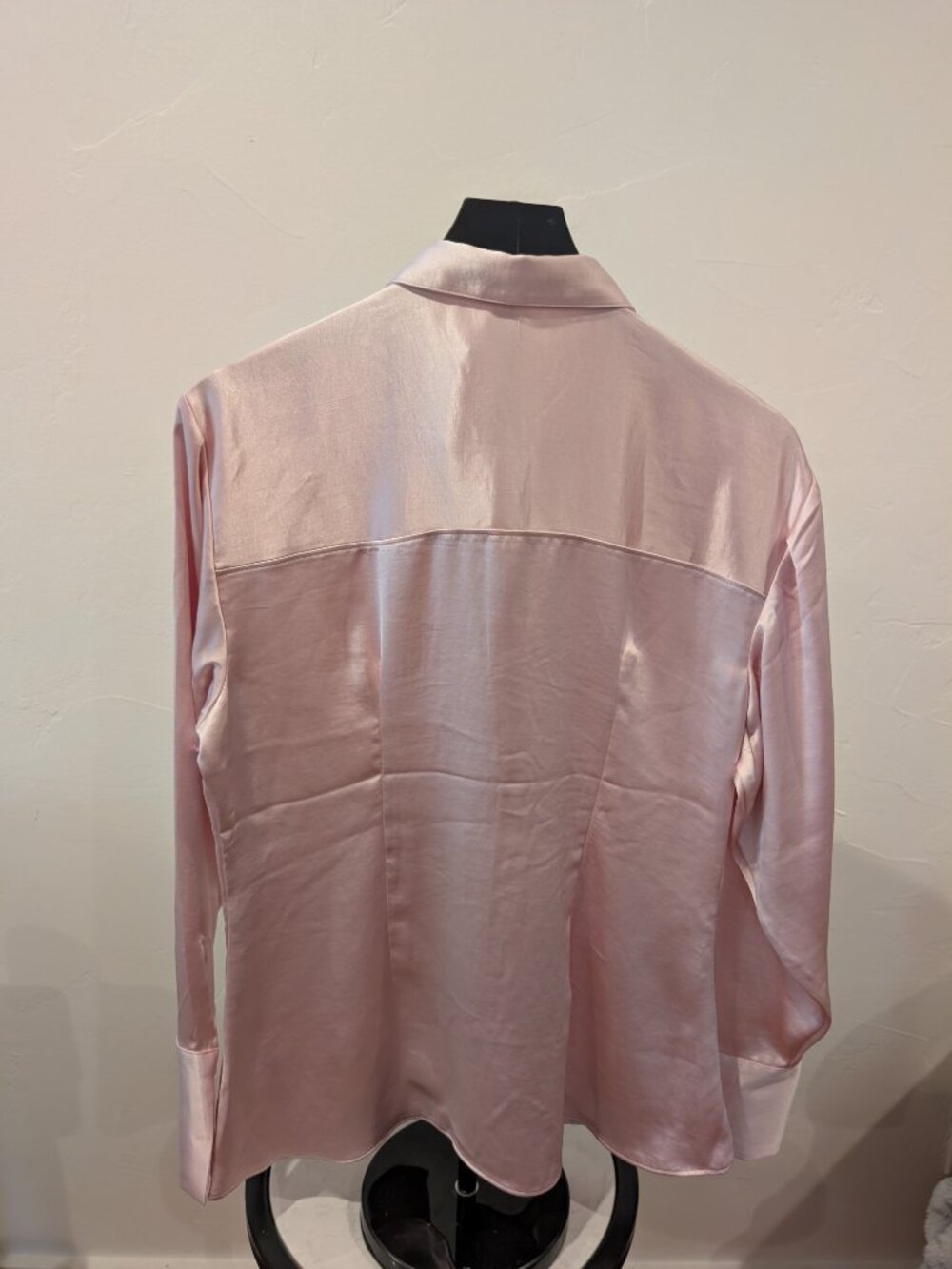 EXPRESS • Satin Button‑Down Blouse • Light Pink • Size L • NWT - Picture 2 of 4
